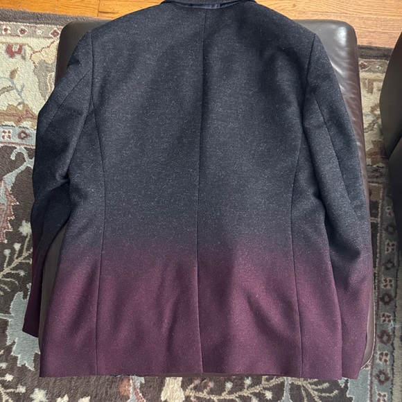 Ted Baker Black and Burgundy Gradient Blazer - Picture 9 of 14